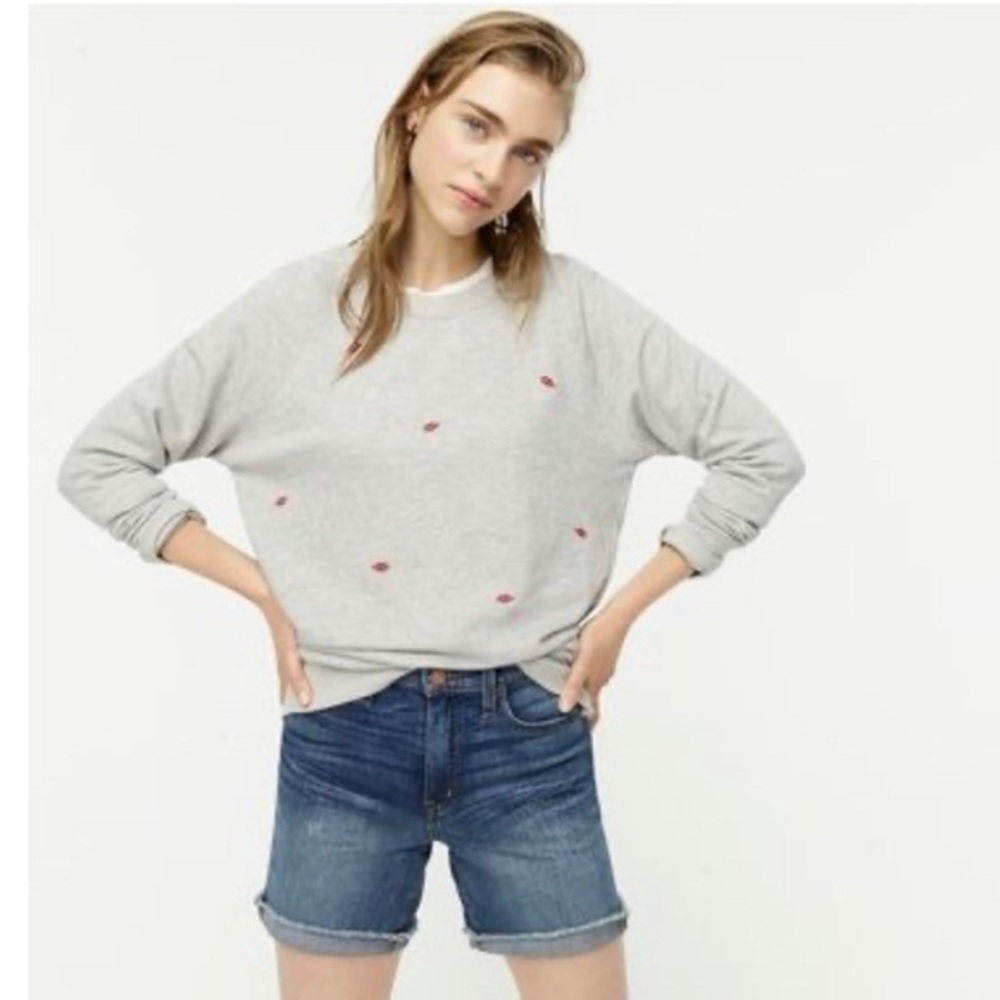 SUNDRY lips raglan pullover size 1